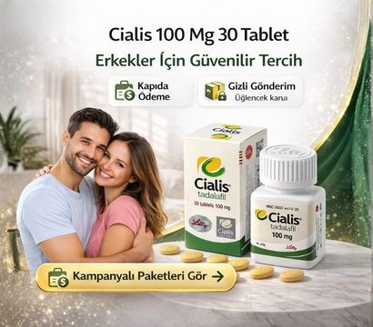 Cialis 100 mg 30 tablet orijinal eczane ürünü uzun etkili performans artırıcı ürün